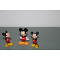 3 Mickey Mouse figures