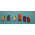 6 Assorted Metal Cars