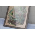 Framed Watercolor Birds,