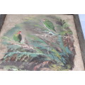 Framed Watercolor Birds,