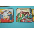 6 Vintage Naughty Coasters