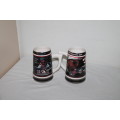 2 Dale Earnhardt Victories Stein Collection Beer Mugs