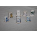 9 Assorted Thimbles Towns
