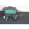 2 Minolta Film Cameras plus Bag Spares or repairs