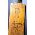 Antique 1930`s Gunn and Moore Handmade `The Nonjar` Super Star Cricket Bat!