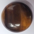 NATURAL GOLD TIGERS EYE ROUND CABOCHON - 18 mm
