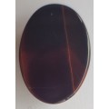 NATURAL RED TIGERS EYE OVAL CABOCHON - 18x13 mm