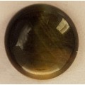 NATURAL GOLD TIGERS` EYE ROUND CABOCHON - 8 mm