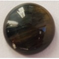 NATURAL GOLD TIGERS` EYE ROUND CABOCHON - 8 mm
