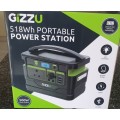 GIZZU 518Wh Portable Power Station 1 x 3 Prong SA Plug Point