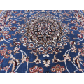 Persian Blue & Red Kashan Inspired Passage Runner / Size 80 x 6m