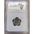1892 ZAR Kruger 6 Pence Graded MS63