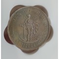 1949 Union of South Africa Proof Shilling Graded PF66