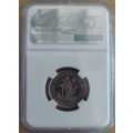 1945 Union of South Africa Proof Shilling NGC Graded PF64