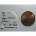1967 United Kingdom of Great Britain & Northern Ireland 1 Penny