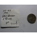 1992 United Kingdom of Great Britain & Northern Ireland 5 Pence