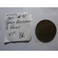 1921 Great Britain 1/2 penny
