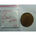 1962 Great Britain 1/2 penny