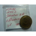 1980 Germany - Federal Republic 5 pfennig