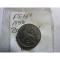 1988 Zimbabwe 5 cent