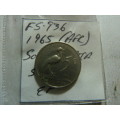 1965 Republic of South Africa 5 cent (Afrikaans)