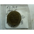 1950  Germany Federal Republic 5 pfennig