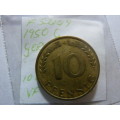 1950 Germany Federal Republic 10 pfennig