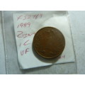 1989 Zimbabwe 1 cent