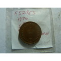 1974 Great Britain 1/2 new penny