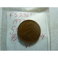 1973 Great Britain 1/2 new penny