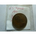 1971 Great Britain 1 new penny