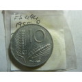 1955 Italy 10 lire