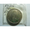 1964 Rhodesia 1 shillings / 10 cents