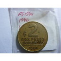 1994 Uruguay 2 peso