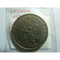 1992 Greece 10 drachmes