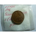 1996 Republic of South Africa 1 cent
