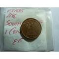 1996 Republic of South Africa 1 cent