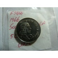 1966 Republic of South Africa 5 cent