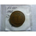 1986 Zimbabwe 1 cent