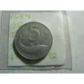 1954 Italy 5 lire