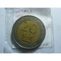 1998 Kenya 20 shillings