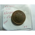 1956 Netherlands 1 cent