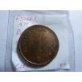 1971 Rhodesia 1 cent