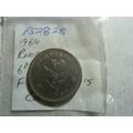 1964 Rhodesia 6 pence / 5 cents