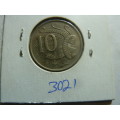 1970 Australia 10 cents