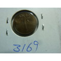 1954 Netherlands 1 cent
