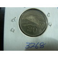 1989 Zimbabwe 20 cents