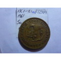 1961 South Africa 1 cent