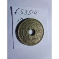 1922 France 10 centimes