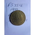 1972 France 10 centimes
